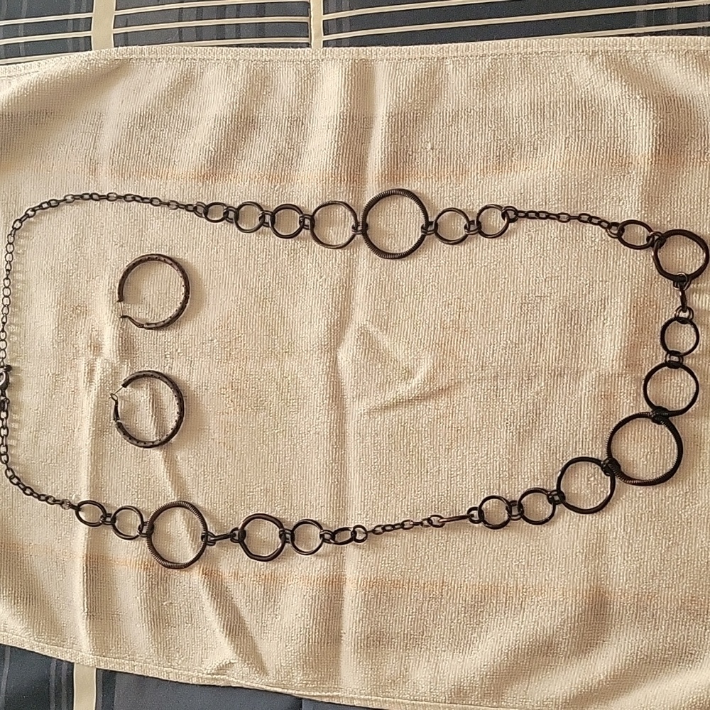 Necklace and earrings